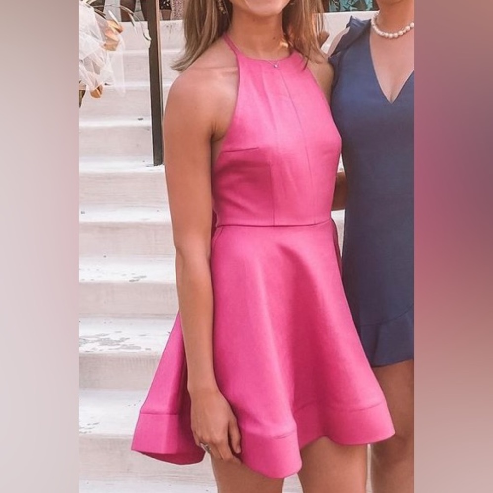 Size small, boutique cupcake style cocktail dress. Very beautiful pink.